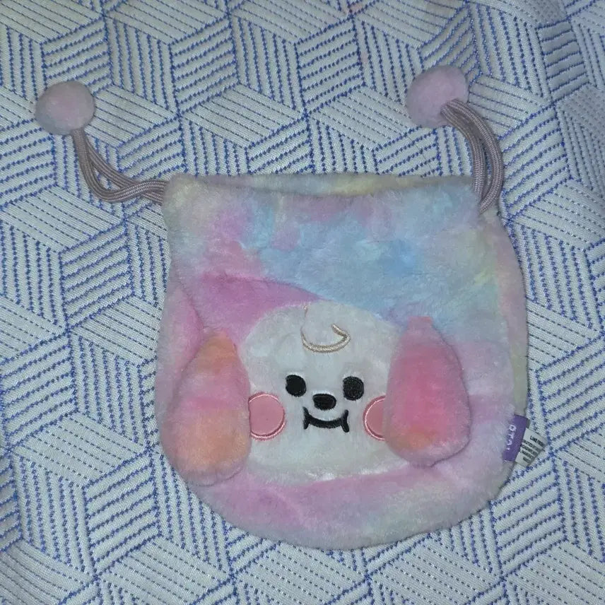 [BUNJANG] BTS BT21 Chimmy Jimin Faux Fur Acorn Pouch Plush Doll Official / bts방탄 bt21 치미 chimmy 지민 jimin 복주머니 도토리 파우치 퍼 퍼파우치 인형 공식 포카