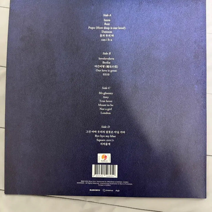 [BUNJANG] Yerin Baek Turn on that Blue Vinyl Live LP / 백예린 Turn on that Blue Vinyl 라이브 LP 판매