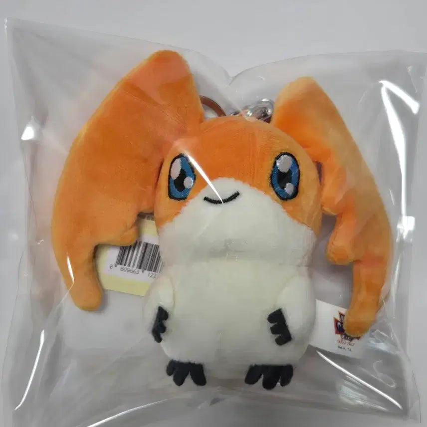 [BUNJANG] Digimon Patamon Keyring 8cm Plush / [새상품]디지몬 입 삐뚤 파닥몬 키링 8cm 인형