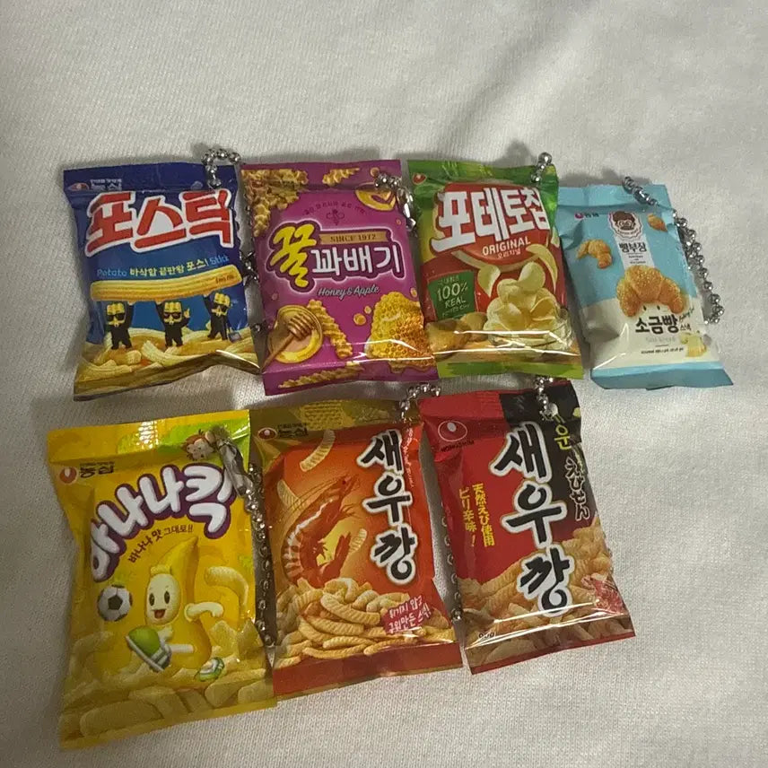 [BUNJANG] Bandai Nongshim Snack Gacha Full Set Bundle / 반다이 농심 과자 가챠 올클