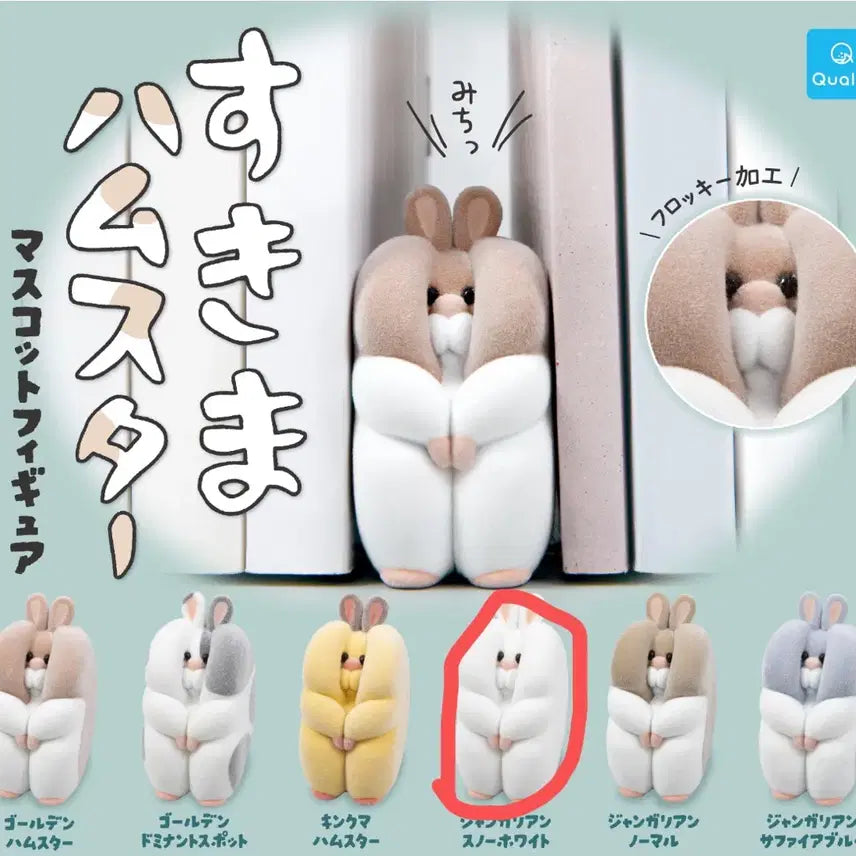 [BUNJANG] Schema Hamster Figure Gacha Floky / 스키마 틈새에 낀 햄스터 끼인 햄스터 피규어 가챠 플로키 끼었햄 끼엇햄