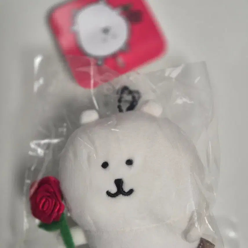 [BUNJANG] Nagano Market Rose Bear Mascot (Sealed) / 나가노마켓 로즈곰 / 농담곰