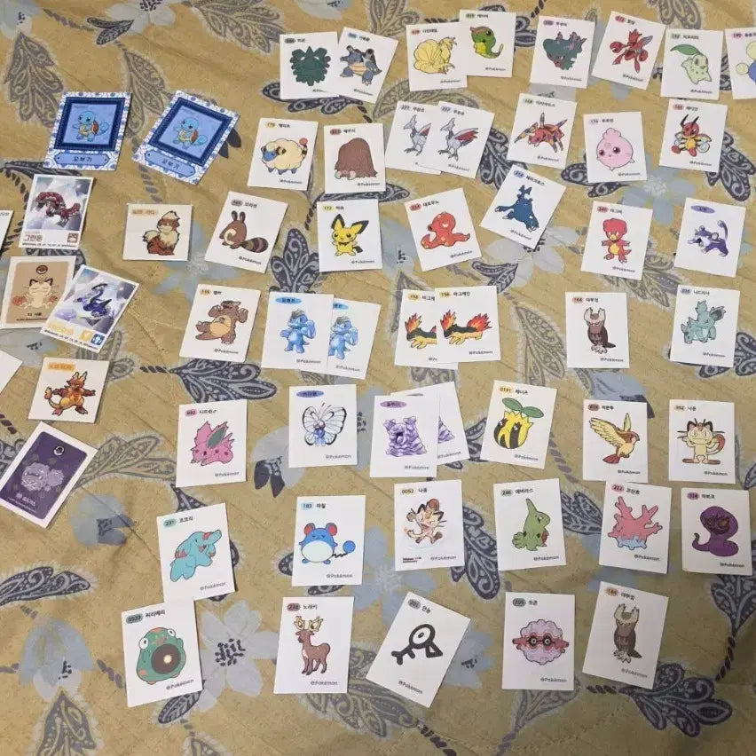 [BUNJANG] Pokemon 1st Generation Stickers Bundle / 포켓몬스터 띠부띠부씰 및 한정판 스티커  1세대 다수