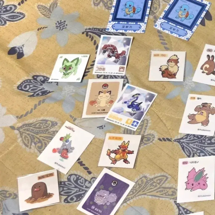 [BUNJANG] Pokemon 1st Generation Stickers Bundle / 포켓몬스터 띠부띠부씰 및 한정판 스티커  1세대 다수