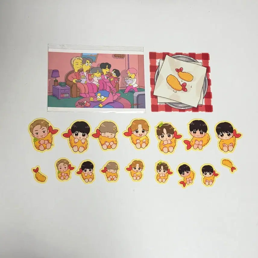 [BUNJANG] BTS Fried Boys Group Sticker Set / 방탄소년단 조각스티커 튀김소년단 bts sticker
