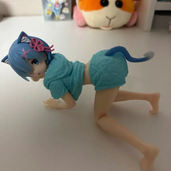 [BUNJANG] Re:Zero Ram Figure Taito Desktop Cute Cat Roomwear / 리제로 렘 피규어 타이토 데스크탑 큐트 켓 룸웨어 (상자O)