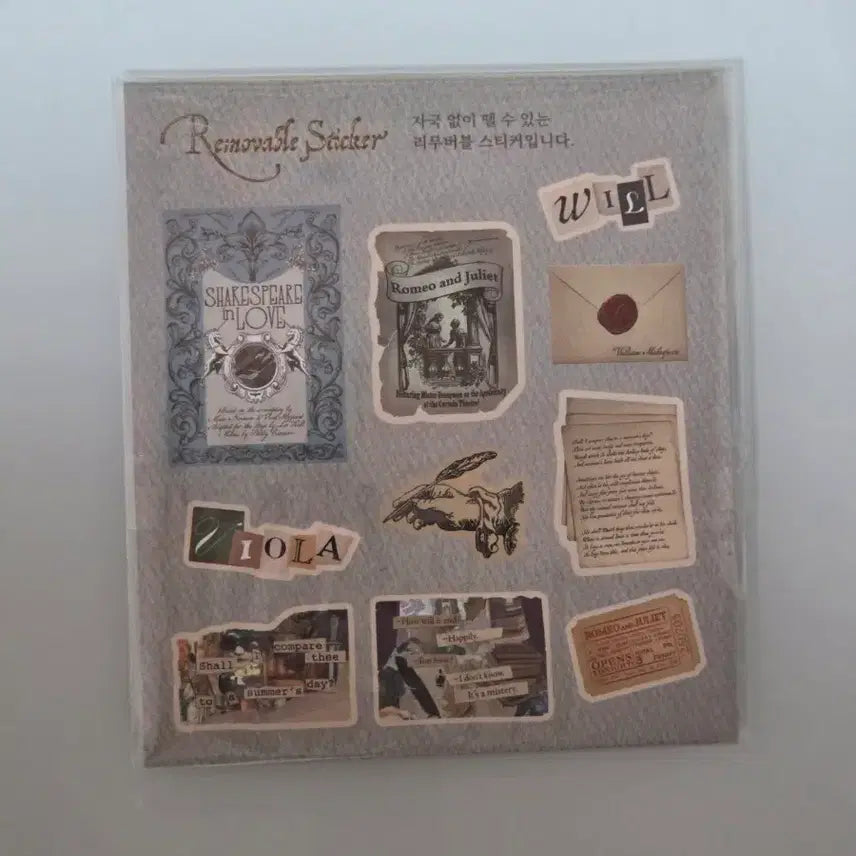[BUNJANG] Shakespeare in Love Musical Removable Sticker Pack (Lee Sang-yi, Son Woo-hyun, Lee Gyu-hyung, Ong Seong-wu) / 25 연극 셰익스피어인러브 md 굿즈 리무버블스티커팩 | 이상이 손우현 이규형 옹성우