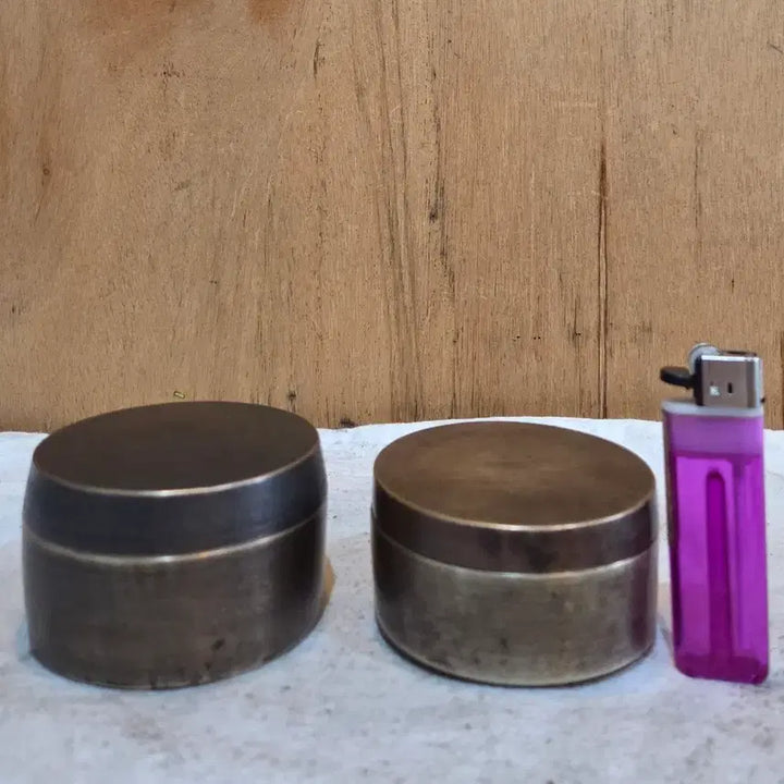 [BUNJANG] Antique Bronze Incense Case Set of 2 / 연대좋은 동 향합 2점
