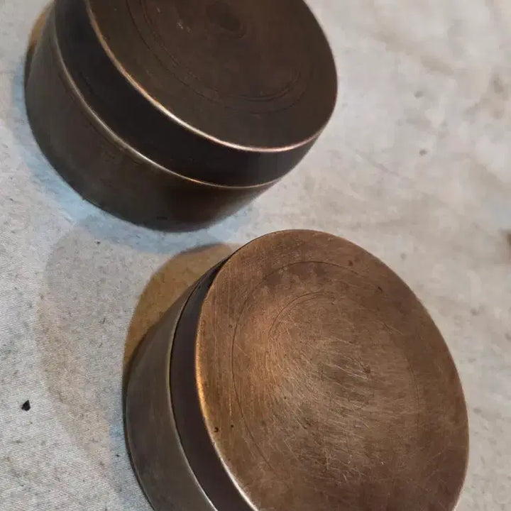 [BUNJANG] Antique Bronze Incense Case Set of 2 / 연대좋은 동 향합 2점
