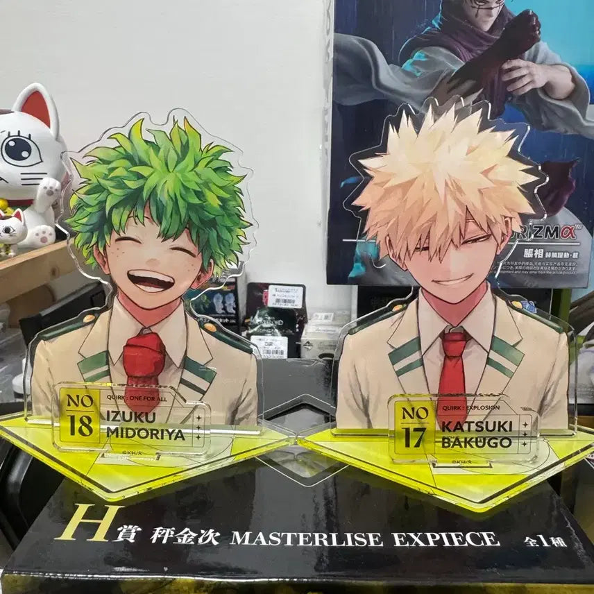 [BUNJANG] My Hero Academia Izuku Midoriya &amp; Katsuki Bakugo Acrylic Stand Set / 히로아카 미도리아 바쿠고 아크릴스탠드 세트로팝니다