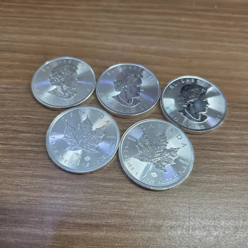 [BUNJANG] Canada Maple Leaf Silver Coin with Queen Elizabeth II Portrait / 은주화