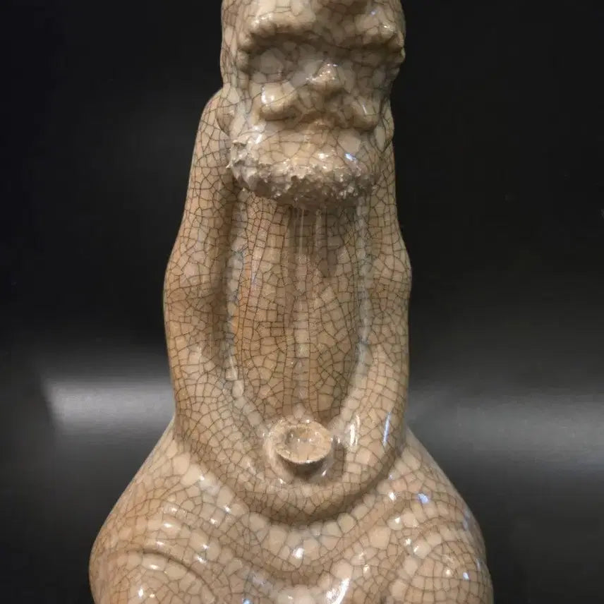 [BUNJANG] Goryeo Celadon Gilt-Silver Wire Line Daruma Seated Statue / 가요 금사철선 달마대사  좌상
