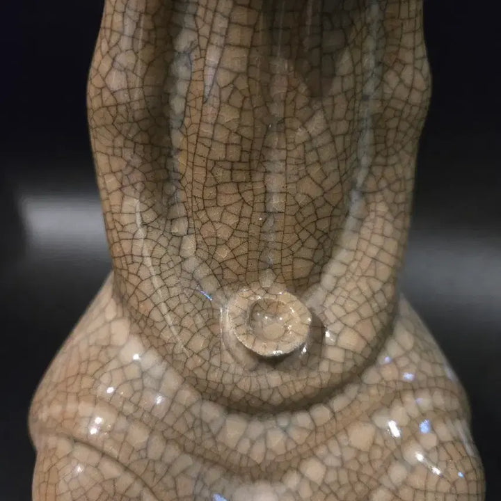[BUNJANG] Goryeo Celadon Gilt-Silver Wire Line Daruma Seated Statue / 가요 금사철선 달마대사  좌상