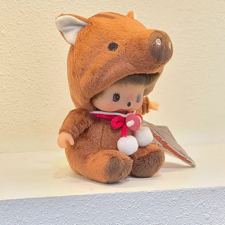 [BUNJANG] Authentic Wild Boar Bebe Chuchu Monchhichi / 멧돼지 베베치치 몬치치(정품)
