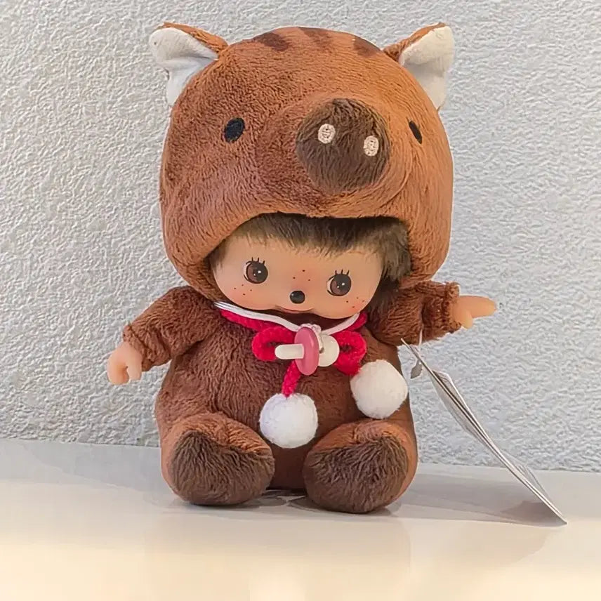 [BUNJANG] Authentic Wild Boar Bebe Chuchu Monchhichi / 멧돼지 베베치치 몬치치(정품)