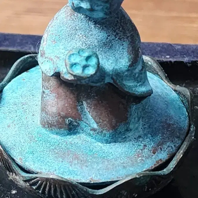 [BUNJANG] Copper Boy Lotus Ornament / 구리 동자 연꽃 장식품