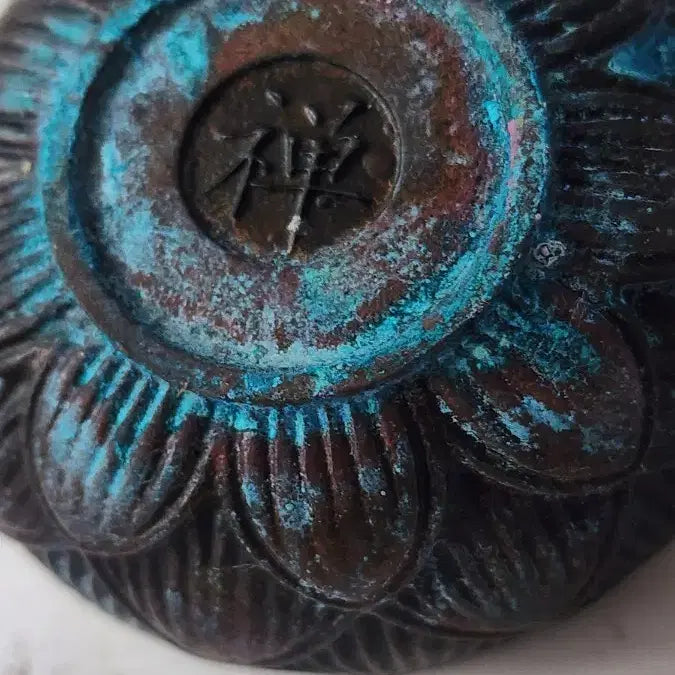 [BUNJANG] Copper Boy Lotus Ornament / 구리 동자 연꽃 장식품