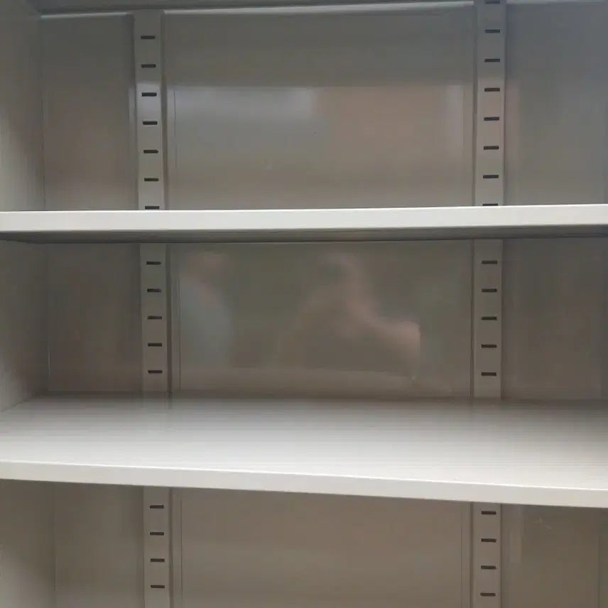 [BUNJANG] Beige 2-Door Steel Cabinet Storage 85x36x178cm / 철제 캐비닛 수납장 2도어 베이지색85x36x178cm