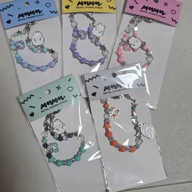 [BUNJANG] PLAVE Mmemimoo Lightstick Metal Charm Strap Set / 플레이브 므메미무 응원봉 메탈참 스트랩 5종 일괄