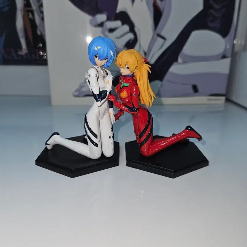 [BUNJANG] Evangelion Young Ace Bonus Ayami Rei Asuka Langley Figure / 에반게리온 영에이스 부록 아야나미 레이 아스카 랑그레이 피규어