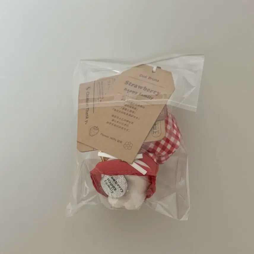 [BUNJANG] Miffy Strawberry Charm Keychain (Japan Limited Edition) / 일본미피 딸기 인형 키링
