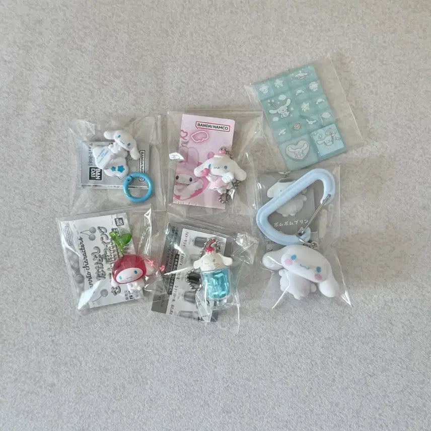 [BUNJANG] Cinnamoroll Gacha Collection Fluffy Cherry Angel Mini Stickers / 시나모롤 가챠 모음:) 플로키 체리 천사 미니스티커