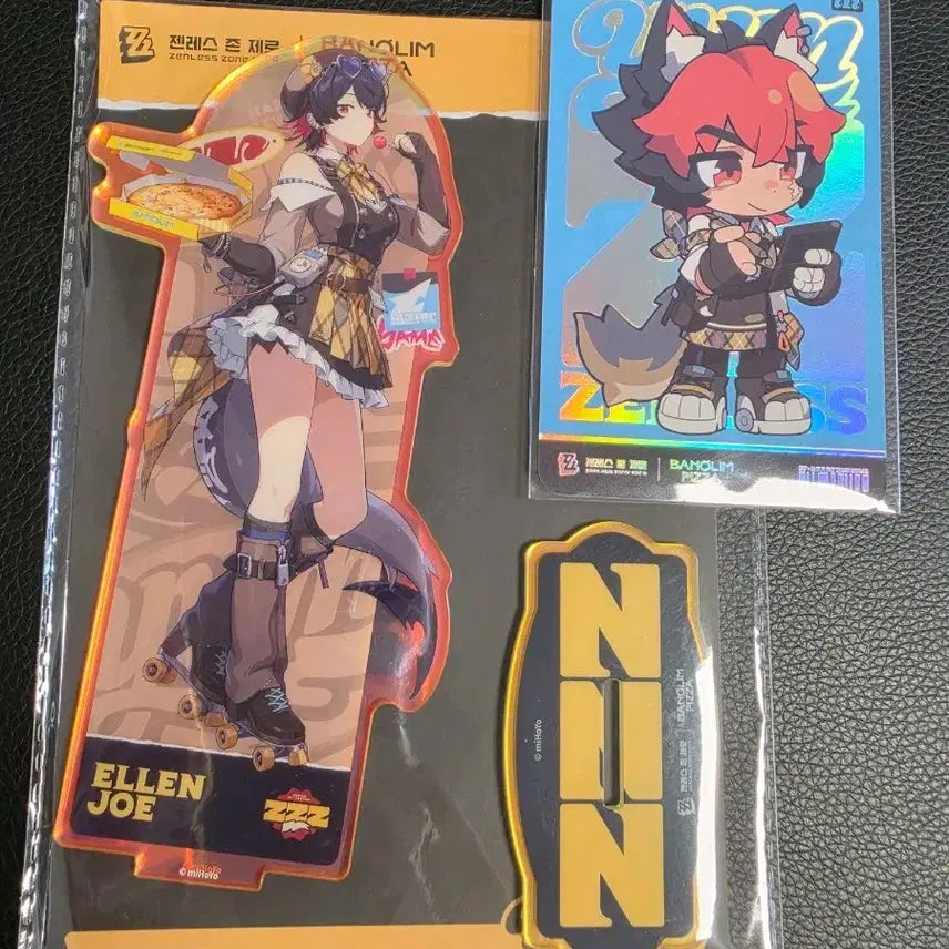 [BUNJANG] Zenless Zone Zero Ellen Acrylic Stand &amp; Vanolim Pizza Collaboration Goods / 젠레스 존 제로 아크릴 스탠드 굿즈 반올림피자 반올림 엘렌