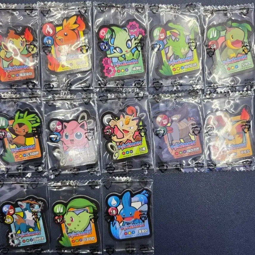 [BUNJANG] Pokemon Cookie Magnet Bundle Set (13 pieces) / 포켓몬쿠키 마그넷 13개일괄