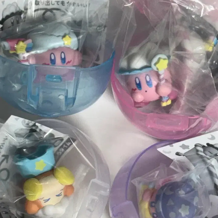 [BUNJANG] Kirby Sweet Dreams Bath Gacha Figures Set (4 Types) / (일괄)별의커비 스위트드림 목욕 가챠 피규어 4종 풀셋 풀세트 웨이들디