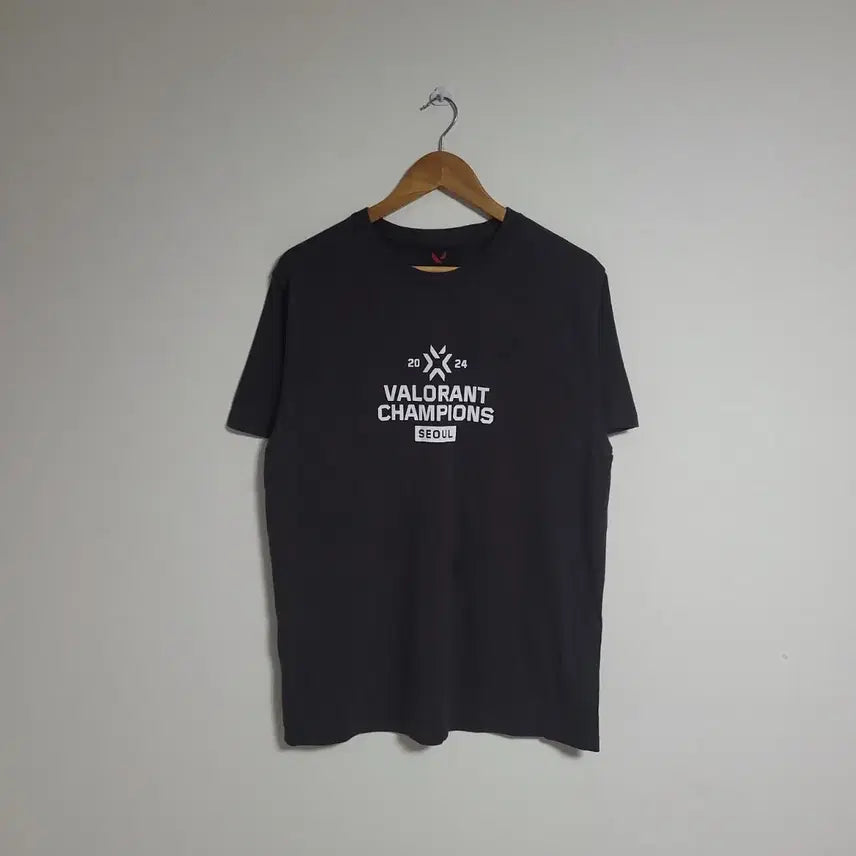 [BUNJANG] Valorant 2024 Champions Seoul T-Shirt (Black, Size M) / (M) 발로란트 2024 챔피언스 서울 반팔 티셔츠