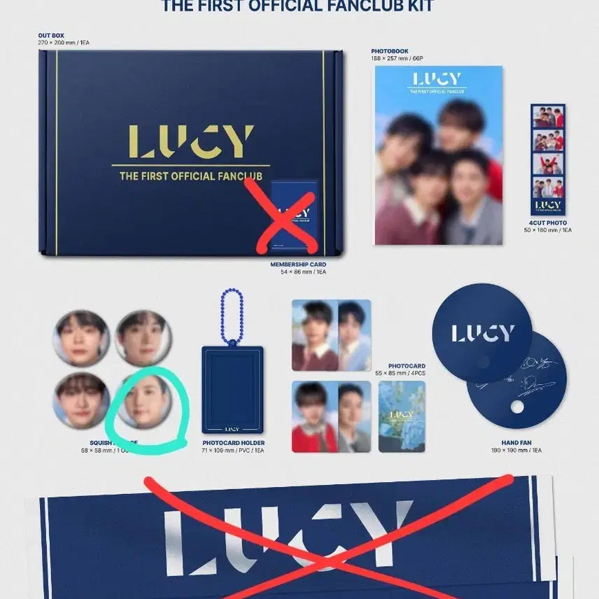 [BUNJANG] Lucy Fanclub Kit / 루시 팬클럽 키트