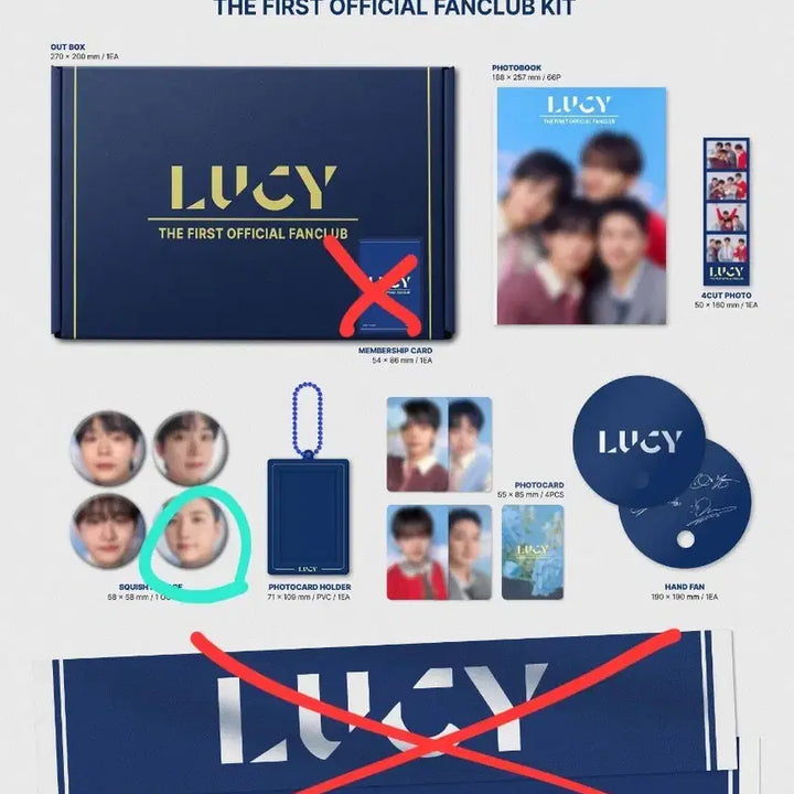 [BUNJANG] Lucy Fanclub Kit / 루시 팬클럽 키트