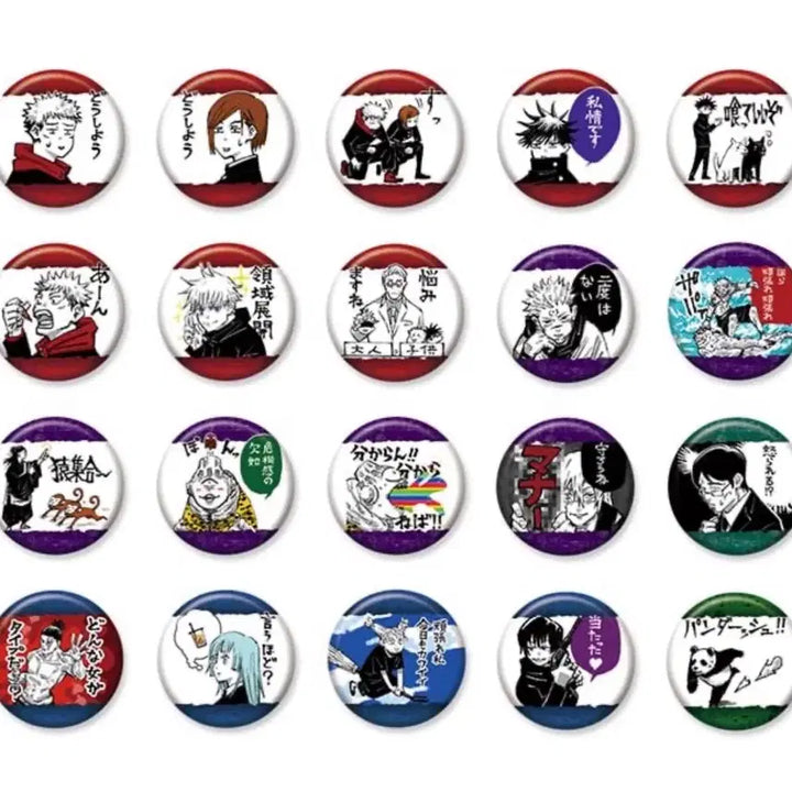 [BUNJANG] Jujutsu Kaisen Collection Petit Jump Shop Original Art Can Badge Bundle Set / 주술회전 컬렉션 캔뱃지 쁘띠 점프샵 원화
