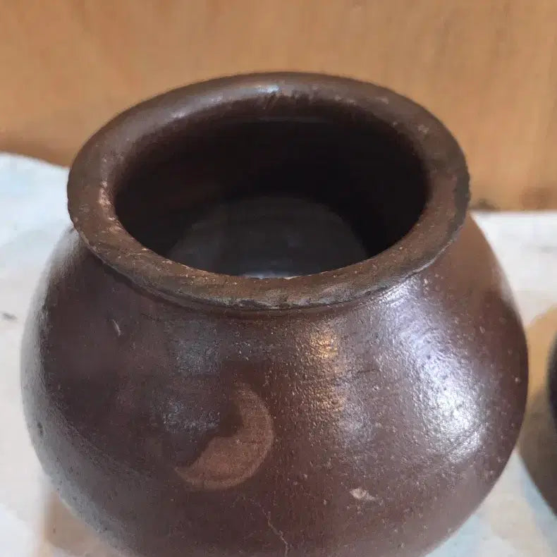 [BUNJANG] Onggi Korean Earthenware Jars (2-Piece Set) / 옹기 꼬막단지/ 알단지 2점