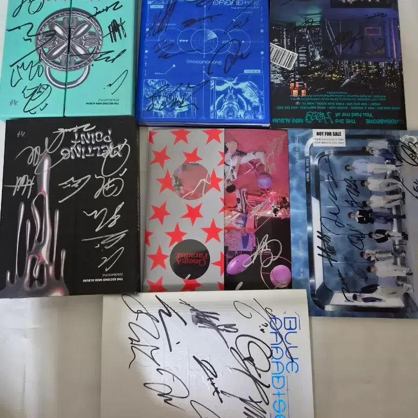 [BUNJANG] ZEROBASEONE Bundle Set Album Components / 제로베이스원 앨범 일괄 시그니처 cd 구성품다있어요 7장입니다 깨끗합니다 ^^