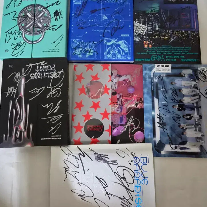 [BUNJANG] ZEROBASEONE Bundle Set Album Components / 제로베이스원 앨범 일괄 시그니처 cd 구성품다있어요 7장입니다 깨끗합니다 ^^