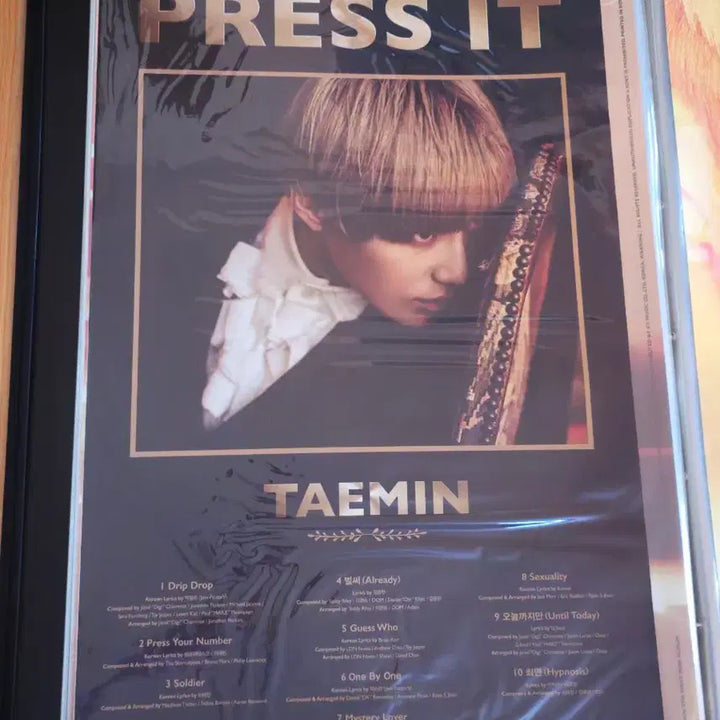 [BUNJANG] Taemin Press It First Full Album Poster Set (2 Types) / [set] 태민 첫 정규 press it 앨범 포스터 2종