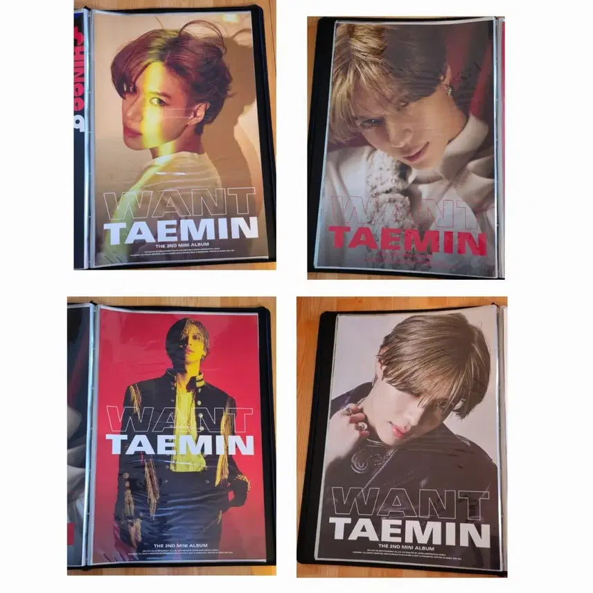 [BUNJANG] Taemin (SHINee) Want Album Poster Set (4 Types) / [set] 태민 want 앨범 포스터 4종