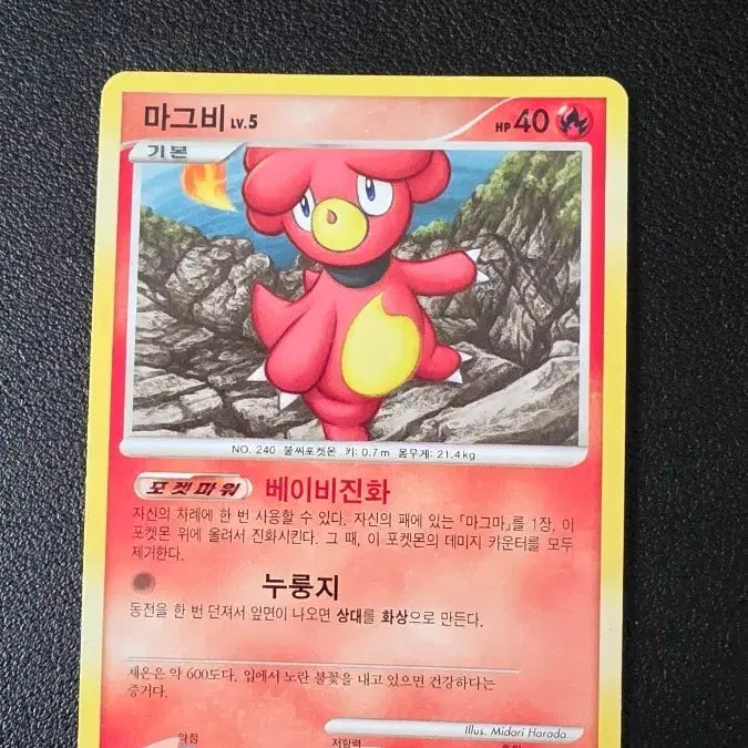 [BUNJANG] Pokemon Card Magby DP / 포켓몬 카드 마그비 dp