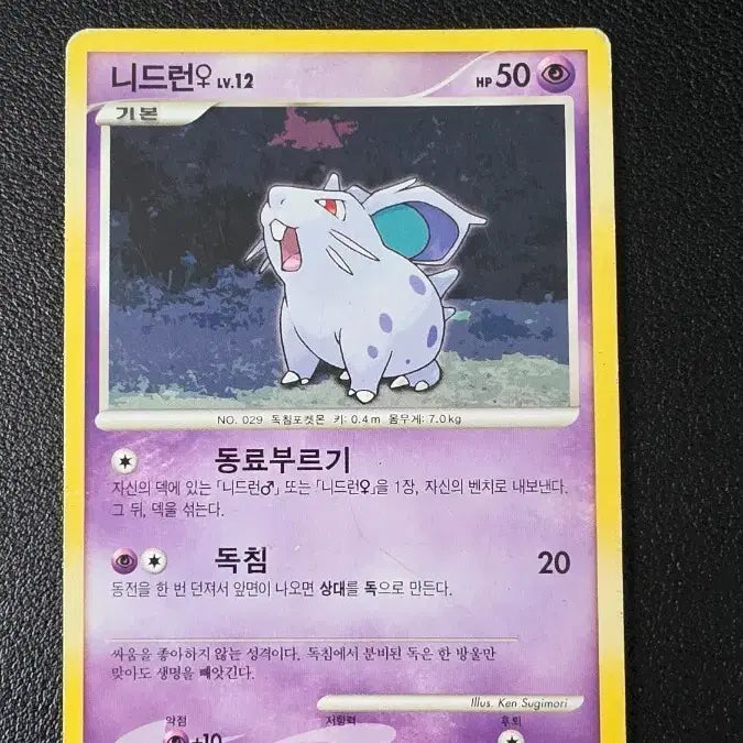 [BUNJANG] Pokemon Need Run DP Card / 포켓몬 카드 니드런 dp