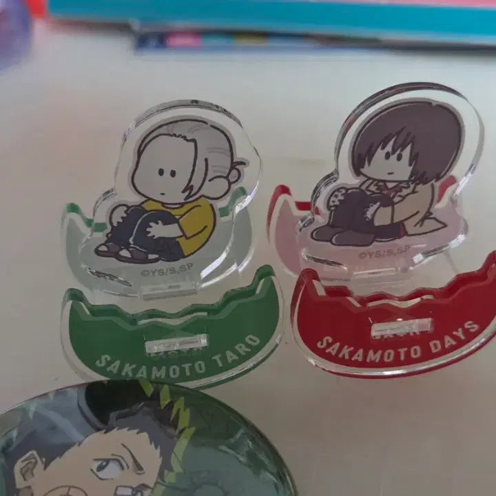 [BUNJANG] Sakamoto Days Nagumo Shishiba Acrylic Stand, Badge, Plush Set / (개봉)사카모토 데이즈  나구모 시시바 등아크릴 스탠드 뱃지 인형 세트