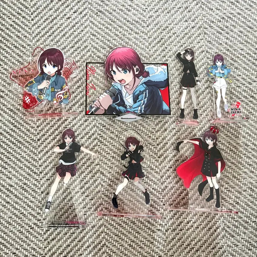 [BUNJANG] Girls Band Cry Iserini Nan Acrylic Stand Bundle Set / 걸즈밴드크라이 이세리니나 아크릴 스탠드 일괄