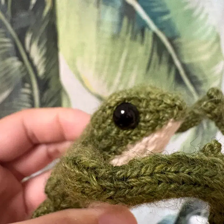 [BUNJANG] Handmade Crochet Frog Plush Toy / 핸드메이드 애착 개구리