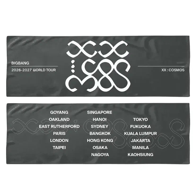 [BUNJANG] BIGBANG 2015 Cosmos World Tour Slogan Towel / [COSMOS] BIGBANG TOUR SLOGAN TOWEL