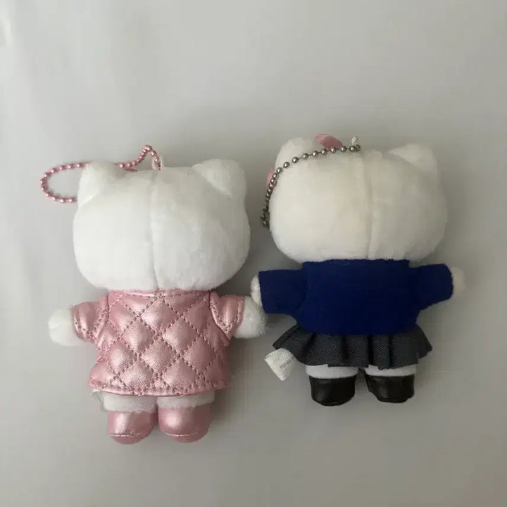 [BUNJANG] Sanrio Hello Kitty Quilted Kitty Mascot Keyring Doll Bundle Set / 일괄) 산리오 헬로키티 교복 키티 퀼트 키티 마스코트 키링 인형
