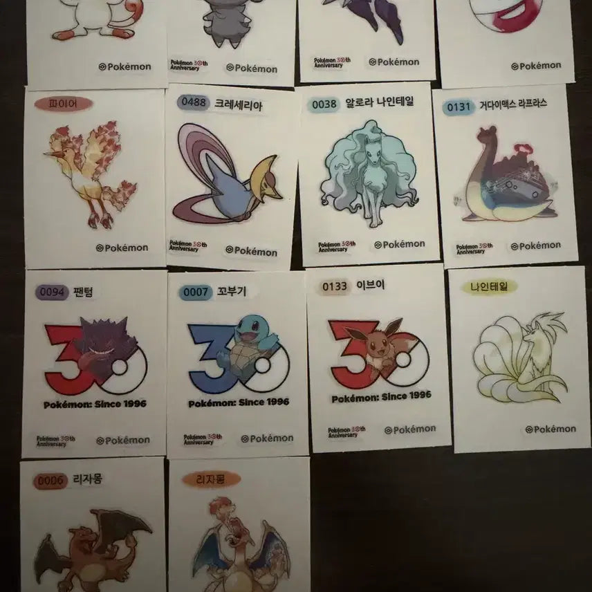 [BUNJANG] Pokemon Stickers Bundle Set / 포켓몬 띠부씰 일괄판매