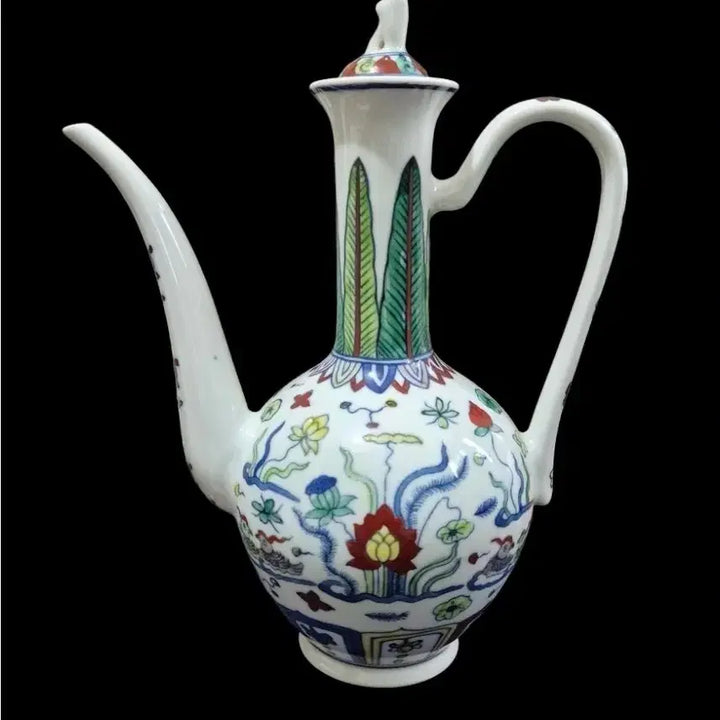 [BUNJANG] Ming Dynasty Imperial Porcelain Vase with Lotus and Mandarin Duck Motif / 중국도자기 명성화연화원앙문집호