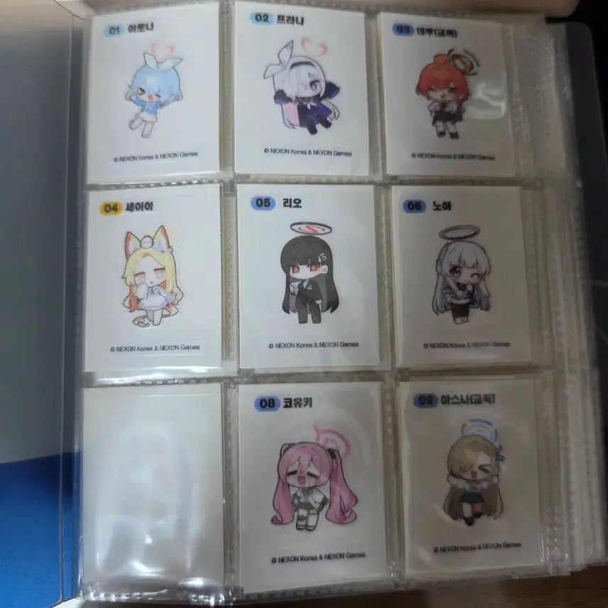[BUNJANG] Blue Archive 3D Sticker Set / 블루아카이브 띠부씰 팝니다!