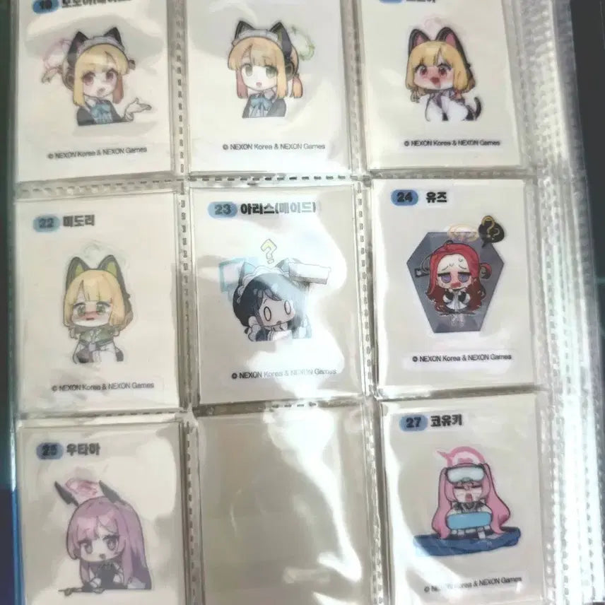[BUNJANG] Blue Archive 3D Sticker Set / 블루아카이브 띠부씰 팝니다!