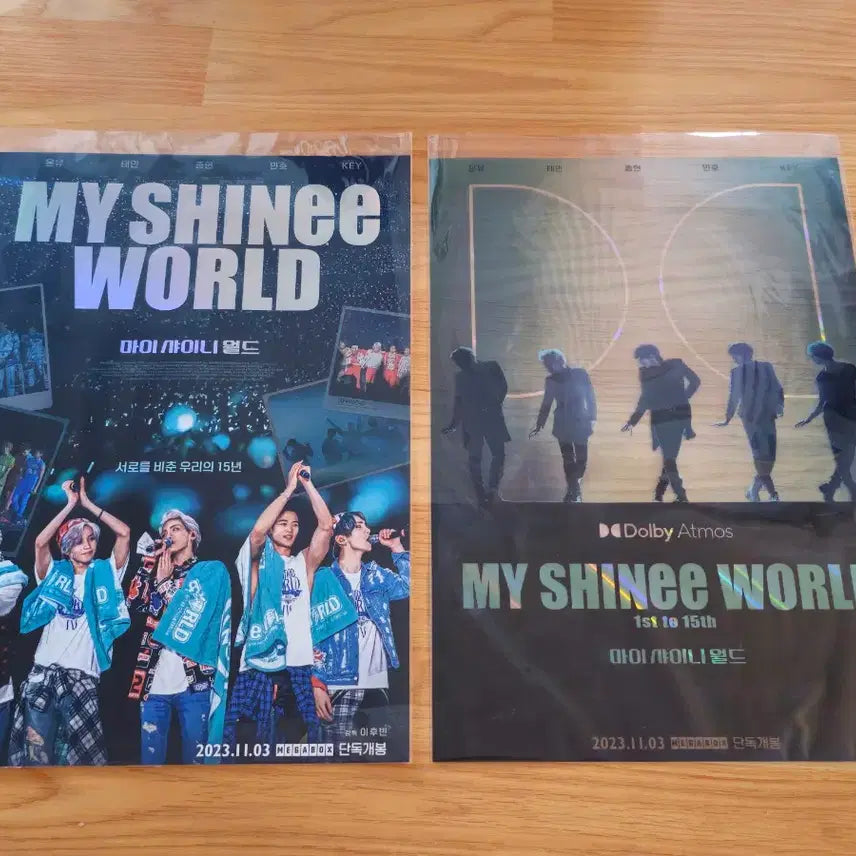 [BUNJANG] SHINee My SHINee World Movie Poster Set (Main + Limited Edition) / [set] 샤이니 영화 <마이 샤이니 월드> 포스터 2종